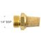 AIRCRAFT Muffler Brass Conical 1/4' Male
